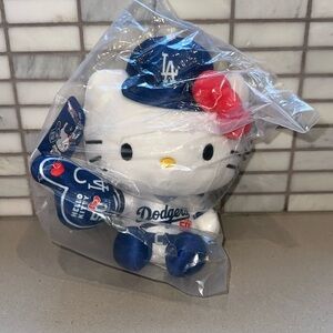 COPY - Dodgers Hello Kitty 50th Anniversary Plush. SGA 8/19/24. Fast Shipping